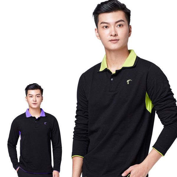 men long sleeve golf shirts autumn spring casual breathable men anti-sweat tennis training sportswear d0666, Black;blue
men long sleeve golf shirts autumn spring casual breathable men anti-sweat tennis training sportswear d0666, Black;blue