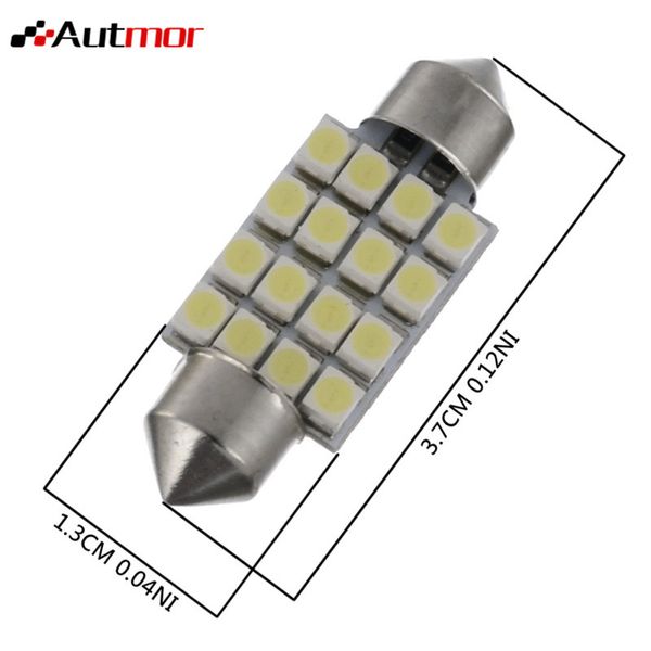 super bright 16 led 3528 smd festoon c5w c10w auto car dome door license plate map light bulb 12v 36/42mm
super bright 16 led 3528 smd festoon c5w c10w auto car dome door license plate map light bulb 12v 36/42mm