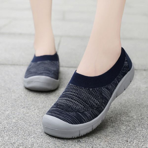 women casual knitting sock shoes autumn mesh breathable women's classic falt comforable ladies slip on mother's walking shoes, Black
women casual knitting sock shoes autumn mesh breathable women's classic falt comforable ladies slip on mother's walking shoes, Black