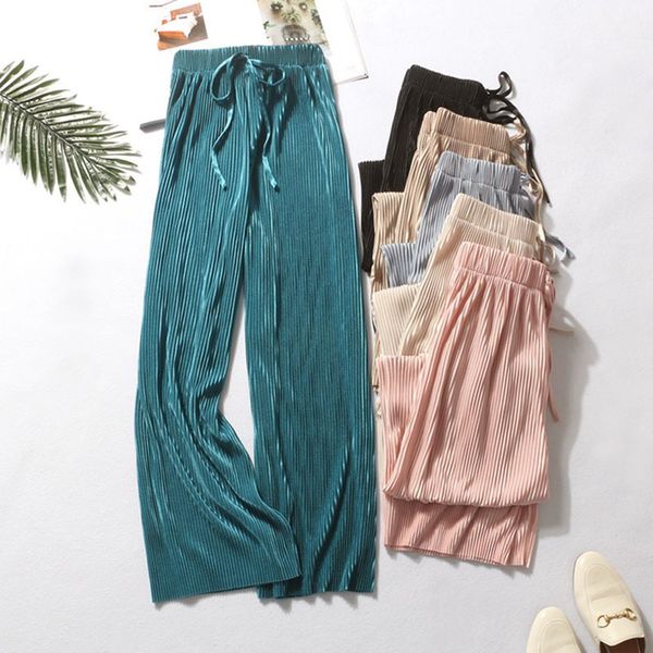 2019 high waist casual concise all-match summer slacks pants women ice silk nine-cent trousers female slacks, Black;white
2019 high waist casual concise all-match summer slacks pants women ice silk nine-cent trousers female slacks, Black;white