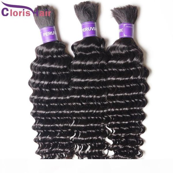 deep wave malaysian bulk human hair for extensions no weft soft curly braiding hair weave bundles 3pcs unprocessed braiding hair in bulk, Black
deep wave malaysian bulk human hair for extensions no weft soft curly braiding hair weave bundles 3pcs unprocessed braiding hair in bulk, Black