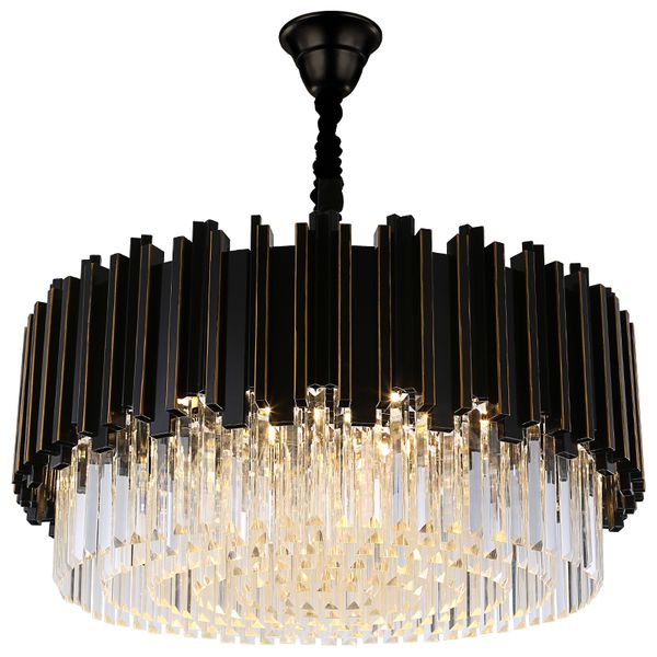 luxury modern round crystal chandelier light lamp body for living room lobby hanging led lustres de cristal black lighting
luxury modern round crystal chandelier light lamp body for living room lobby hanging led lustres de cristal black lighting