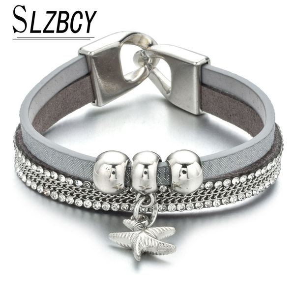 bohemia silver color starfish charm bracelets for women men korea velvet rhinestone bracelet bangle fashion jewelry pulseira, Golden;silver
bohemia silver color starfish charm bracelets for women men korea velvet rhinestone bracelet bangle fashion jewelry pulseira, Golden;silver