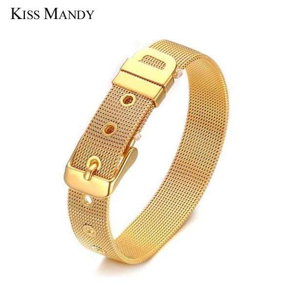 kiss mandy men bracelet stainless steel cuff bangles for men jewelry concise design adjustable metal clasp boyfriend gifts kb25, Golden;silver
kiss mandy men bracelet stainless steel cuff bangles for men jewelry concise design adjustable metal clasp boyfriend gifts kb25, Golden;silver