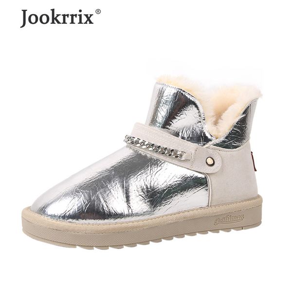 jookrrix 2019 women brand silver short boots female fashion comfortable ankle boots for women pu leather warm shoes, Black
jookrrix 2019 women brand silver short boots female fashion comfortable ankle boots for women pu leather warm shoes, Black