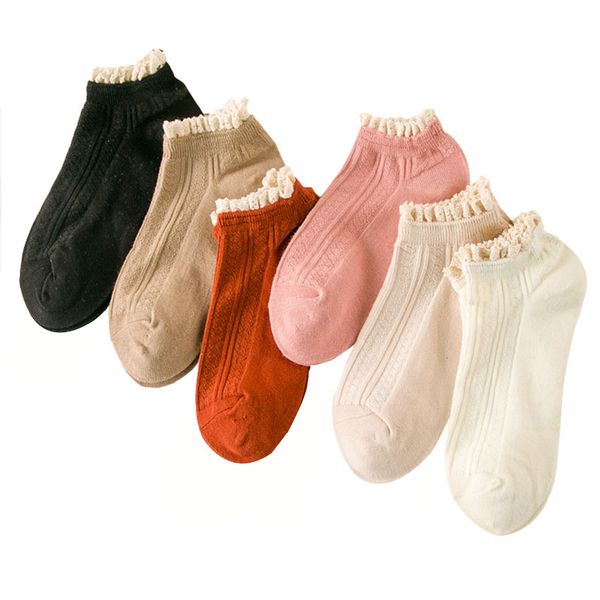 6 Pairs Women 'S Sock Fashion Vintage Solid Lace Girls Ankle Socks Spring Summer Casual Breathable Excellent Quality Cotton Sock
6 Pairs Women 'S Sock Fashion Vintage Solid Lace Girls Ankle Socks Spring Summer Casual Breathable Excellent Quality Cotton Sock