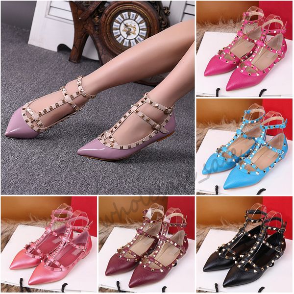 with box valen women leather stud sandals t-strap sandal summer high heels rivets shoes ladies party shoes, Black
with box valen women leather stud sandals t-strap sandal summer high heels rivets shoes ladies party shoes, Black