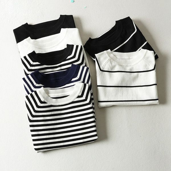 designer sweater women woman designer sweaters summer striped knitted 2019 sweaters korean pull femme jumper female black, White;black
designer sweater women woman designer sweaters summer striped knitted 2019 sweaters korean pull femme jumper female black, White;black