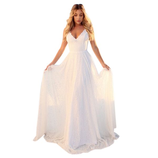 women long white color dress v-neck sleeveless sling loose maxi dresses fashion beach holiday vestidos
women long white color dress v-neck sleeveless sling loose maxi dresses fashion beach holiday vestidos
