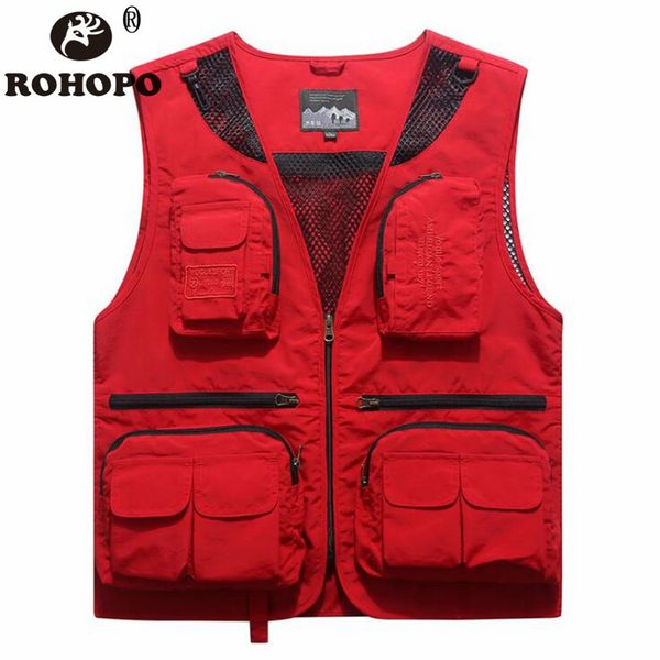 rohopo quick dry vest men 2019 casual pockets sunscreen sleeveless jacket summer loose pockets waistcoat man militar sportswear, Black;white
rohopo quick dry vest men 2019 casual pockets sunscreen sleeveless jacket summer loose pockets waistcoat man militar sportswear, Black;white