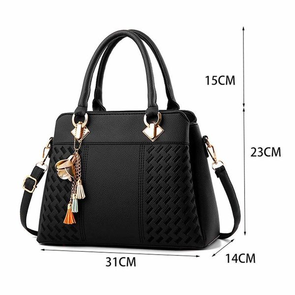 new ale fashion casual lady women handbags ladies purses satchel shoulder bags tote bag(black
new ale fashion casual lady women handbags ladies purses satchel shoulder bags tote bag(black