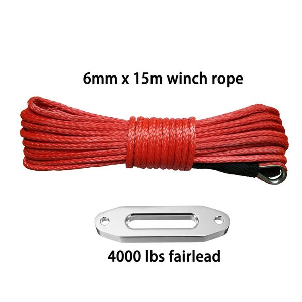 6mm*15m & 4000lbs fairlead uhmwpe synthetic winch rope/cable for atv utv offroad recovery
6mm*15m & 4000lbs fairlead uhmwpe synthetic winch rope/cable for atv utv offroad recovery