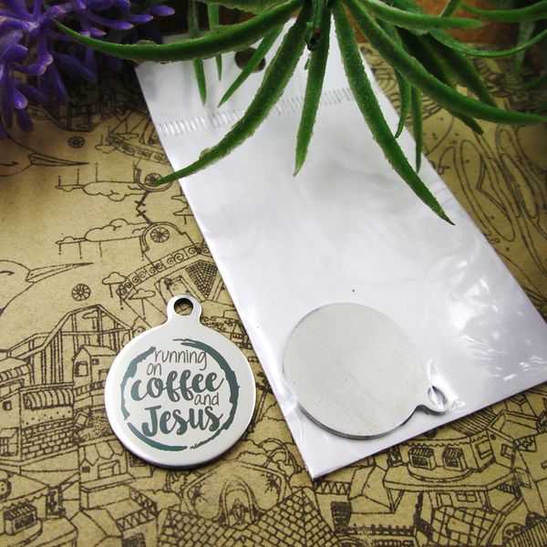 40pcs--"running on coffee and jesus"stainless steel charms more style for choosing diy charms pendants for necklace, Bronze;silver
40pcs--"running on coffee and jesus"stainless steel charms more style for choosing diy charms pendants for necklace, Bronze;silver