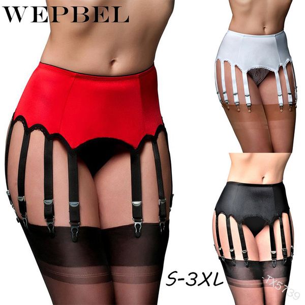 wepbel hollow out thigh-high garter erotic lace suspender briefs set women floral see through, White;black
wepbel hollow out thigh-high garter erotic lace suspender briefs set women floral see through, White;black