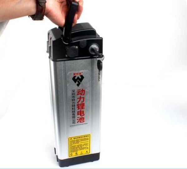 48v 20ah li-ion rechargeable battery w/ rear rack case & charger ebike