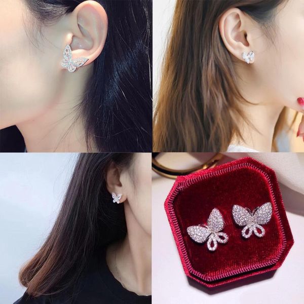 zhouyang stud earrings for women new korean luxury full crystal 4 kinds butterfly micro zircon party gift fashion jewelry kbe330, Golden;silver
zhouyang stud earrings for women new korean luxury full crystal 4 kinds butterfly micro zircon party gift fashion jewelry kbe330, Golden;silver