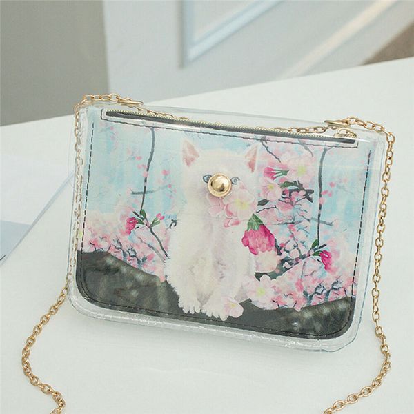 new women bag 2pcs jelly bag tote casual messenger crossbody female pvc transparent shoulder lovely street chain
new women bag 2pcs jelly bag tote casual messenger crossbody female pvc transparent shoulder lovely street chain