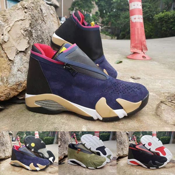 2019 mens 14 zipper basketball shoes designer sneakers suede mesh olive last sblack red jumpman 14s xiv des chaussures hommes trainers, White;red
2019 mens 14 zipper basketball shoes designer sneakers suede mesh olive last sblack red jumpman 14s xiv des chaussures hommes trainers, White;red