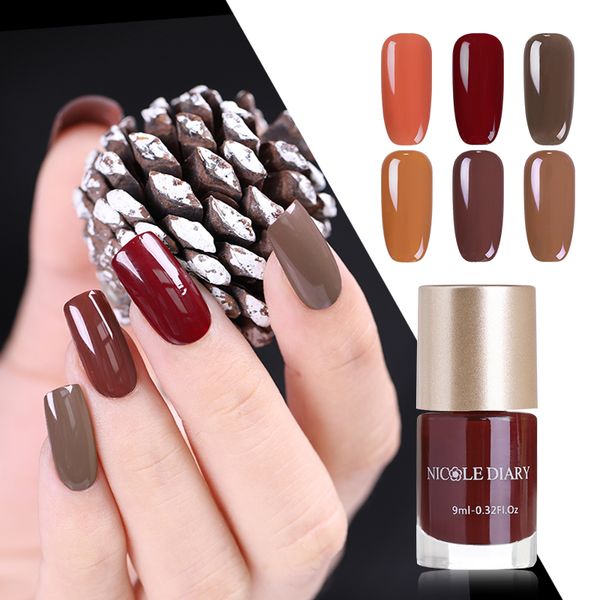 nicole diary caramel coffee nail polish 9ml quick dry nail art lacquer varnish polish 6 colors
nicole diary caramel coffee nail polish 9ml quick dry nail art lacquer varnish polish 6 colors