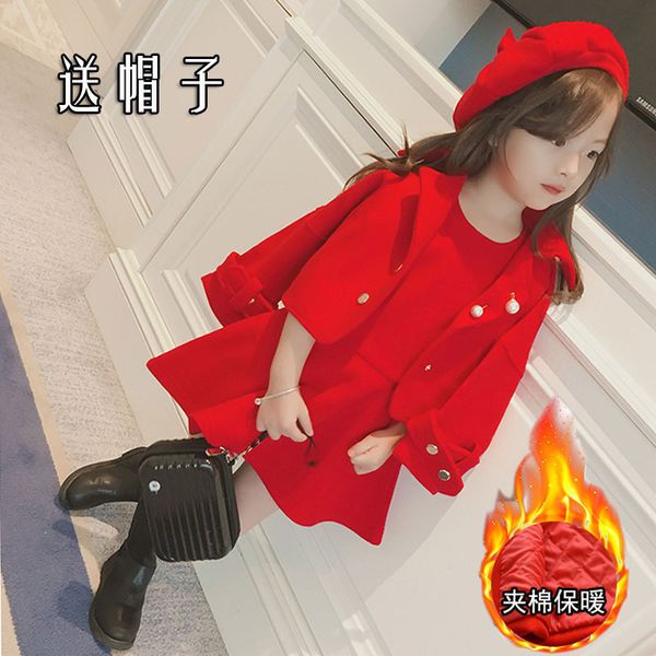 children girls clothing girls winter clothes 2019 winter baby warm sleeveless vest dress +woolen jacket coat 3pcs sets, Red;yellow
children girls clothing girls winter clothes 2019 winter baby warm sleeveless vest dress +woolen jacket coat 3pcs sets, Red;yellow