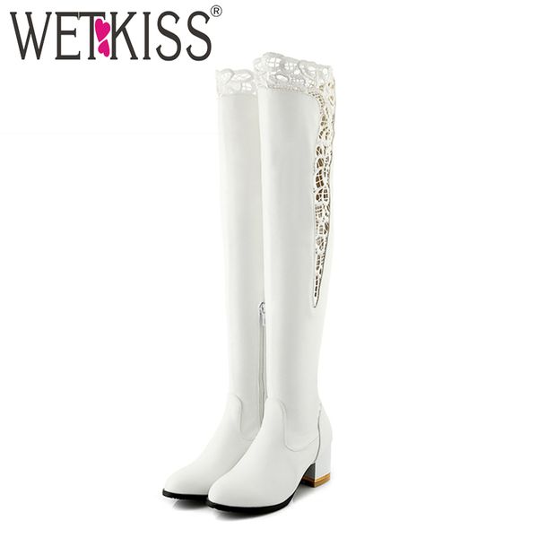 wetkiss plus size 33-46 pu women over the knee boots round toe footwear lace high heels female boot zip shoes woman 2020 winter, Black
wetkiss plus size 33-46 pu women over the knee boots round toe footwear lace high heels female boot zip shoes woman 2020 winter, Black