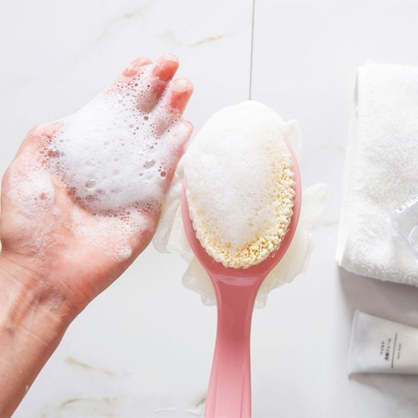 1pc bath brush soft double-sided long handle massage bath brush soft hair long handle bath flower two-in-one back brush
1pc bath brush soft double-sided long handle massage bath brush soft hair long handle bath flower two-in-one back brush
