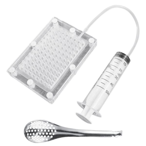 100 holes caviar generator efficient molecular gourmet caviar box professional fish roe generation tool
100 holes caviar generator efficient molecular gourmet caviar box professional fish roe generation tool