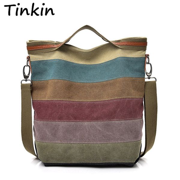 tinkin casual women canvas shoulder bag simplicity female handbag soft medium size messenger bag for teenagers t200206
tinkin casual women canvas shoulder bag simplicity female handbag soft medium size messenger bag for teenagers t200206