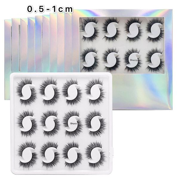 new 12 pairs fake mink eyelashes 0.5-1cm handmade full strip thick makeup lashes extension with laser box
new 12 pairs fake mink eyelashes 0.5-1cm handmade full strip thick makeup lashes extension with laser box