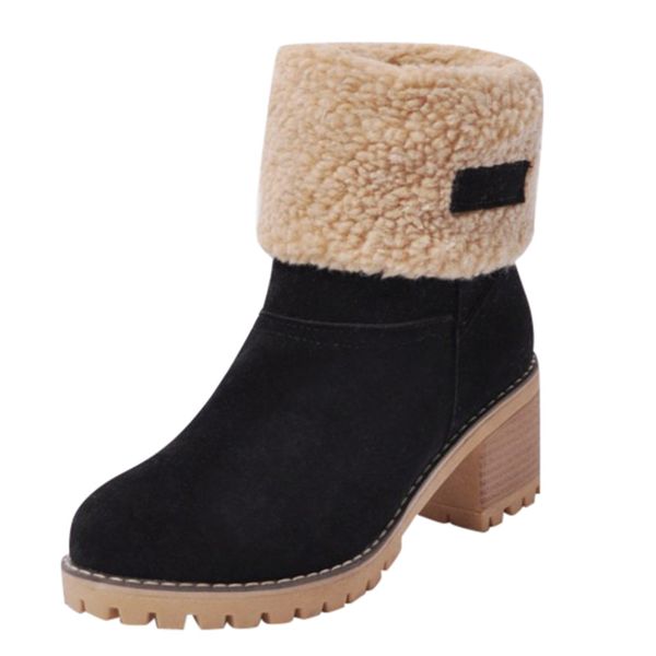 women's shoes snowboots ladies winter flock shoes flock warm boots martinas snow boots short bootie slip-on outside botas, Black
women's shoes snowboots ladies winter flock shoes flock warm boots martinas snow boots short bootie slip-on outside botas, Black