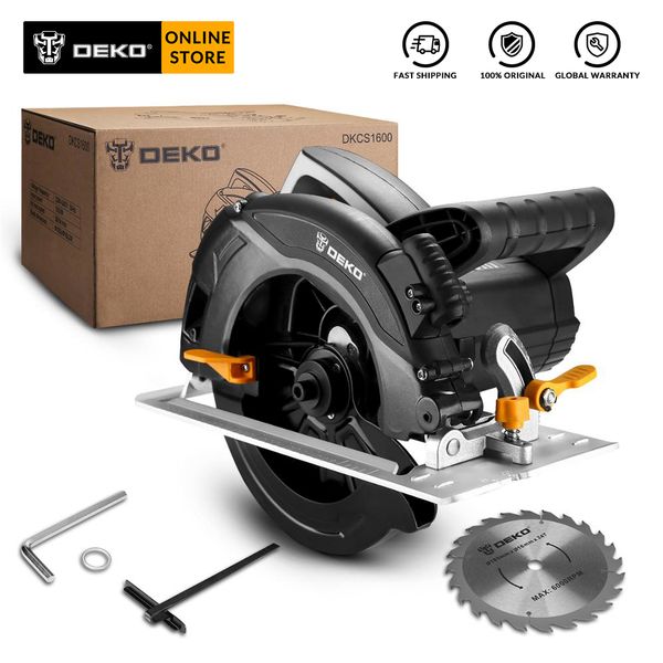 deko dkcs1600 circular saw power tools with blade, dust passage, auxiliary handle, high power and multi-function cutting machin
deko dkcs1600 circular saw power tools with blade, dust passage, auxiliary handle, high power and multi-function cutting machin