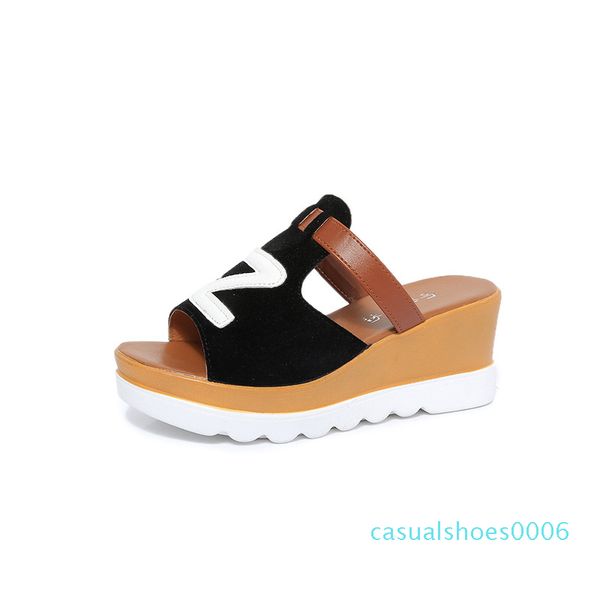 spring and summer 2020 fashionable slippers women's sandals middle heel drop sandals high heel anti slip thick bottom shoes c06, Black
spring and summer 2020 fashionable slippers women's sandals middle heel drop sandals high heel anti slip thick bottom shoes c06, Black