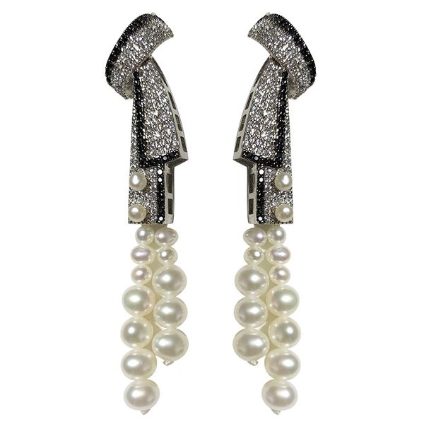 sell natural white freshwater cultured pearl earrings micro inlay zircon accessories earrings fashion jewelry, Silver
sell natural white freshwater cultured pearl earrings micro inlay zircon accessories earrings fashion jewelry, Silver