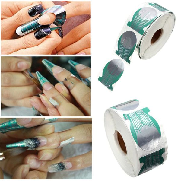 newly 500pcs/roll nails extension form green horseshoe shape nail art tip roll acrylic diy tools curve gel guide stickers cla88, Black
newly 500pcs/roll nails extension form green horseshoe shape nail art tip roll acrylic diy tools curve gel guide stickers cla88, Black