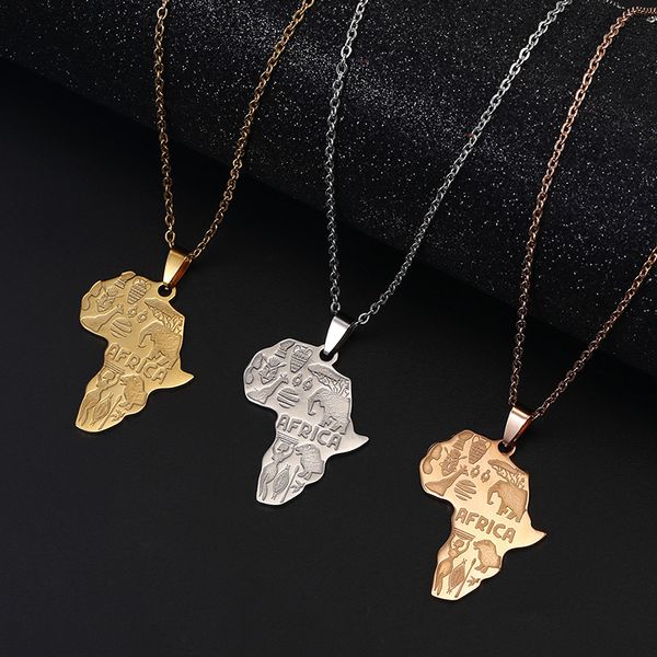 hip hop titanium steel pendant necklaces africa map shape 4color print letter animal dog tags necklace women men jewelry statement gifts, Silver
hip hop titanium steel pendant necklaces africa map shape 4color print letter animal dog tags necklace women men jewelry statement gifts, Silver