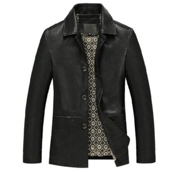 men genuine leather jacket black brown 2019 new spring and autumn button pockets male sheepskin leather coat father outwear p02
men genuine leather jacket black brown 2019 new spring and autumn button pockets male sheepskin leather coat father outwear p02