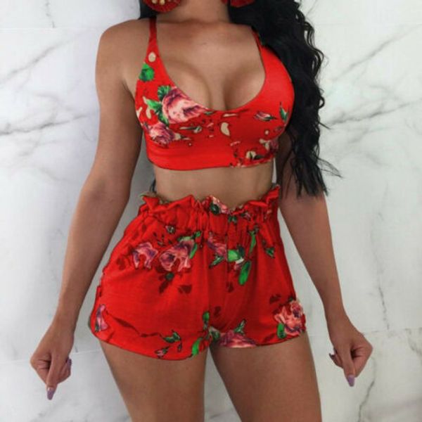 fashion soft women floral printing 2 piece bodycon crop pants set clubwear beach wear, White
fashion soft women floral printing 2 piece bodycon crop pants set clubwear beach wear, White