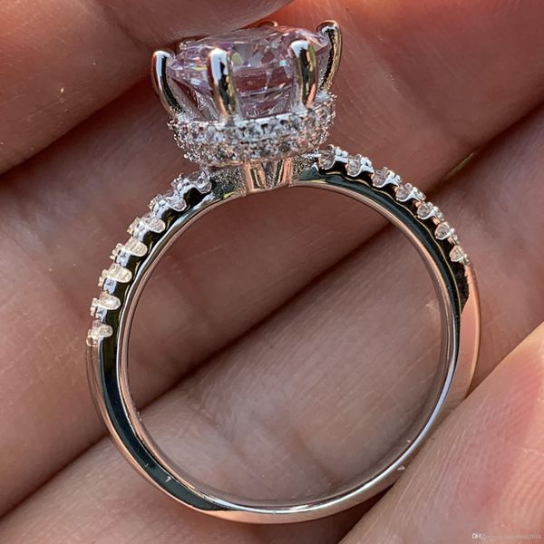 lovely cute crown wedding band ring lucky fashion jewelry 925 sterling silver round cut white z cz diamond engagement band finger rings, Slivery;golden
lovely cute crown wedding band ring lucky fashion jewelry 925 sterling silver round cut white z cz diamond engagement band finger rings, Slivery;golden