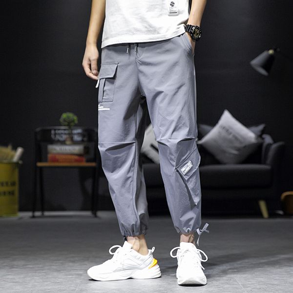 2019 sweatpants ankle-length track pants men pencil hip hop elastic waist fashion high steet loose joggers streetwear trousers, Black
2019 sweatpants ankle-length track pants men pencil hip hop elastic waist fashion high steet loose joggers streetwear trousers, Black