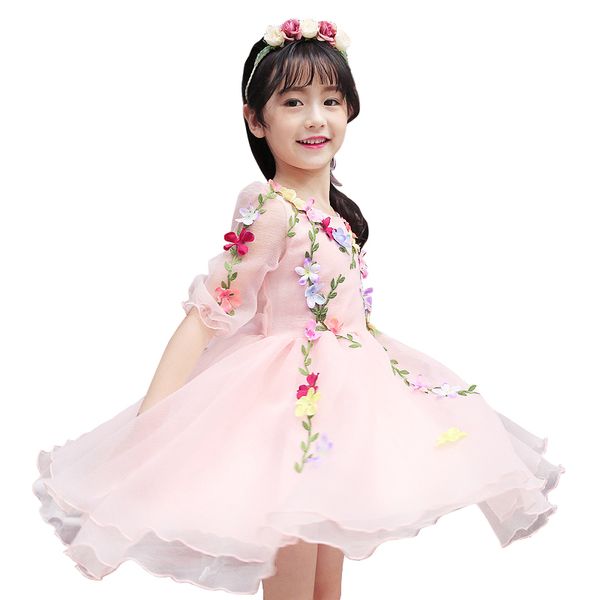 3 - 14 yrs baby girls summer princess tulle 3d flower fairy dress kids fancy party dress beauty cosplay costume girls ball gown, Red;yellow
3 - 14 yrs baby girls summer princess tulle 3d flower fairy dress kids fancy party dress beauty cosplay costume girls ball gown, Red;yellow