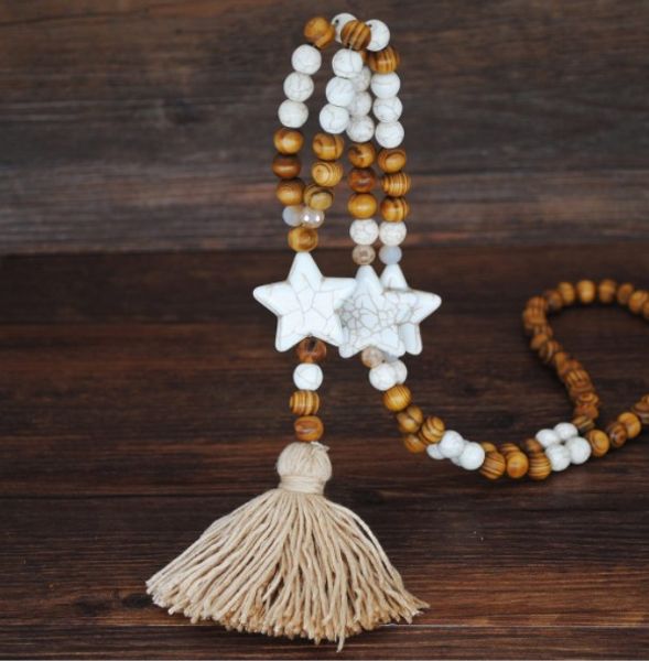 bohemian linen apparel pendant jewellery tassel sweater chain handmade string wooden beads long necklace 3 pcs, Silver
bohemian linen apparel pendant jewellery tassel sweater chain handmade string wooden beads long necklace 3 pcs, Silver