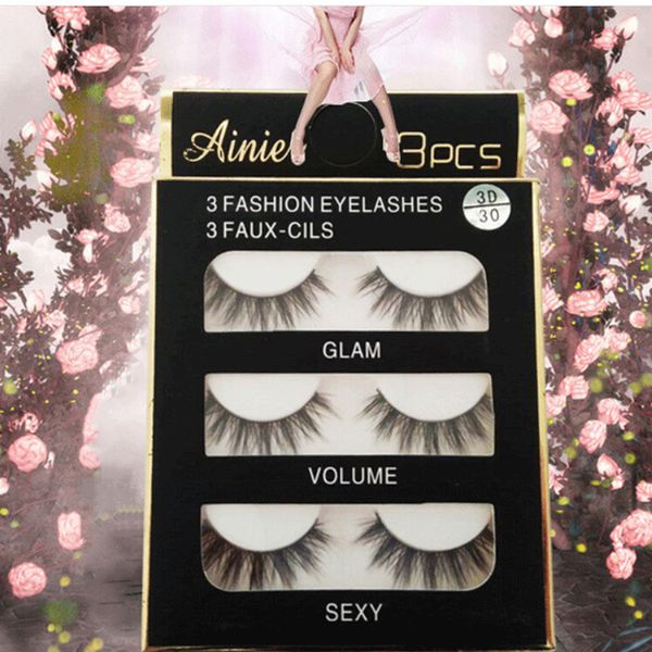 3 pairs fine fiber false eyelashes fake lashes long make up 3d lashes extension eyelash women eyelashes for make up
3 pairs fine fiber false eyelashes fake lashes long make up 3d lashes extension eyelash women eyelashes for make up