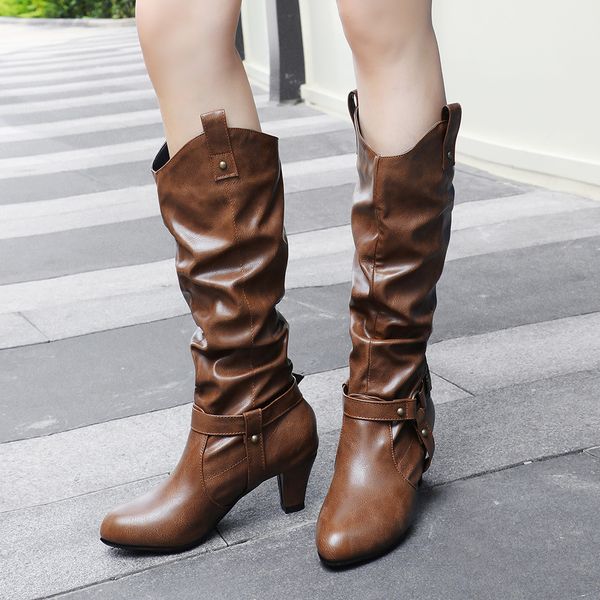 sarairis 2020 large size 43 mid-calf boots woman shoes vintage med heels women boots female shoes western, Black
sarairis 2020 large size 43 mid-calf boots woman shoes vintage med heels women boots female shoes western, Black