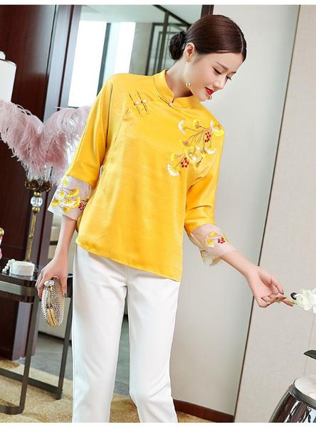 autumn original design han style chinese embroidered diagonal cheongsam style jacket outwear for women, Black;brown
autumn original design han style chinese embroidered diagonal cheongsam style jacket outwear for women, Black;brown