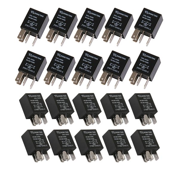20pcs electrical relay switches 12v dc 20a/30a amp spdt relay 5p & 4p for truck boat marine
20pcs electrical relay switches 12v dc 20a/30a amp spdt relay 5p & 4p for truck boat marine