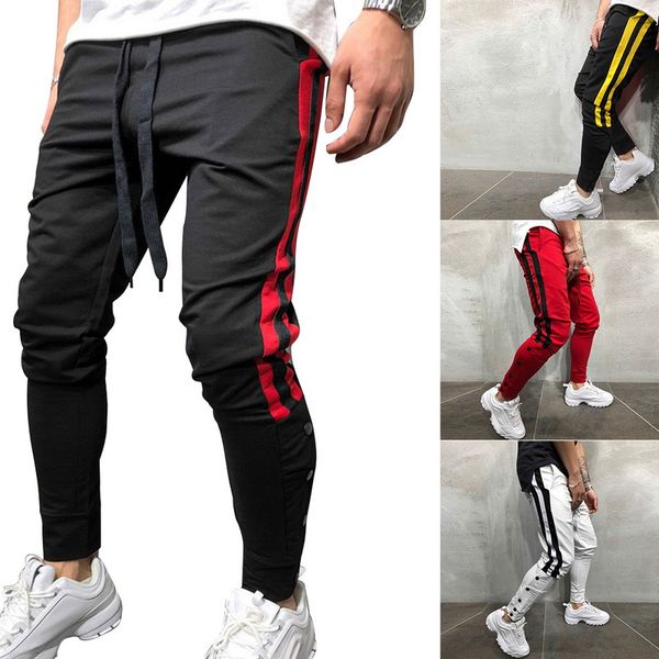 men side striped sweatpants hip hop track pants jogger sweatpants elastic waist male casual trousers plus size, Black
men side striped sweatpants hip hop track pants jogger sweatpants elastic waist male casual trousers plus size, Black