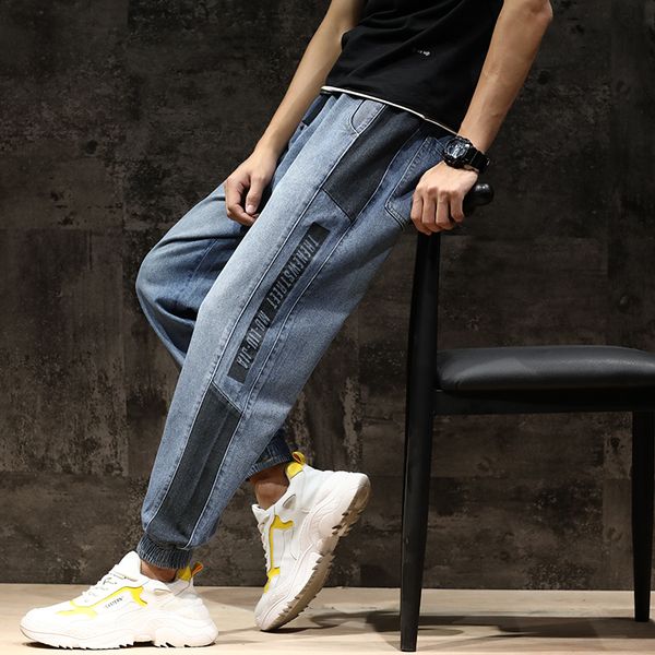 эластичные джинсы лоскутное лето thin сыпучие пят повседневный джинсы hip hop кулиской mens joggers плюс размер мужские шаровары, Blue
эластичные джинсы лоскутное лето thin сыпучие пят повседневный джинсы hip hop кулиской mens joggers плюс размер мужские шаровары, Blue