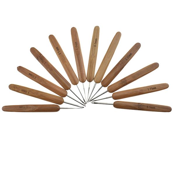 bamboo crochet beginner set ergonomic carbonized bamboo wood metal knit handle crochet hooks knitting needles kits size 0.5-3.5m, Black
bamboo crochet beginner set ergonomic carbonized bamboo wood metal knit handle crochet hooks knitting needles kits size 0.5-3.5m, Black