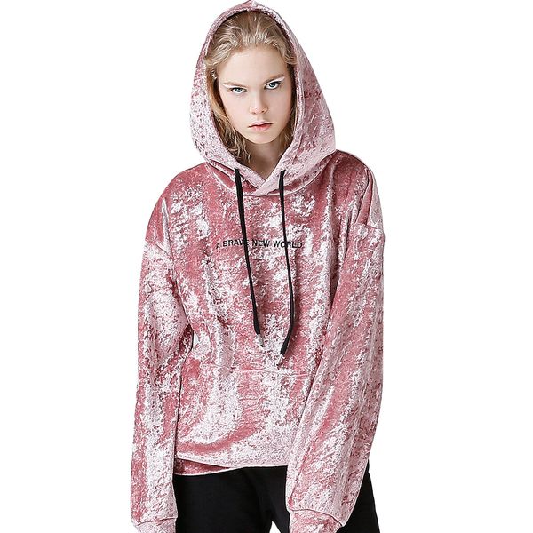 toyouth pink velvet hoodies 2019 autumn embroidery letter sweatshirts women long sleeve hooded tracksuits jumper pullover female, Black
toyouth pink velvet hoodies 2019 autumn embroidery letter sweatshirts women long sleeve hooded tracksuits jumper pullover female, Black