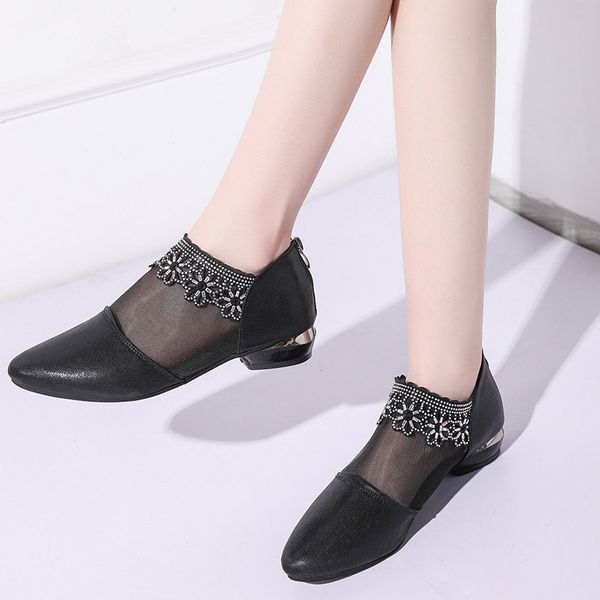 2019 women's summer flat sandals ladies korean low-heeled pointed female sandals, Black
2019 women's summer flat sandals ladies korean low-heeled pointed female sandals, Black